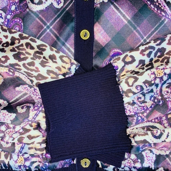St. John By Marie Gray Purple Paisley Cardigan & Camisole Set… - Picture 7 of 15